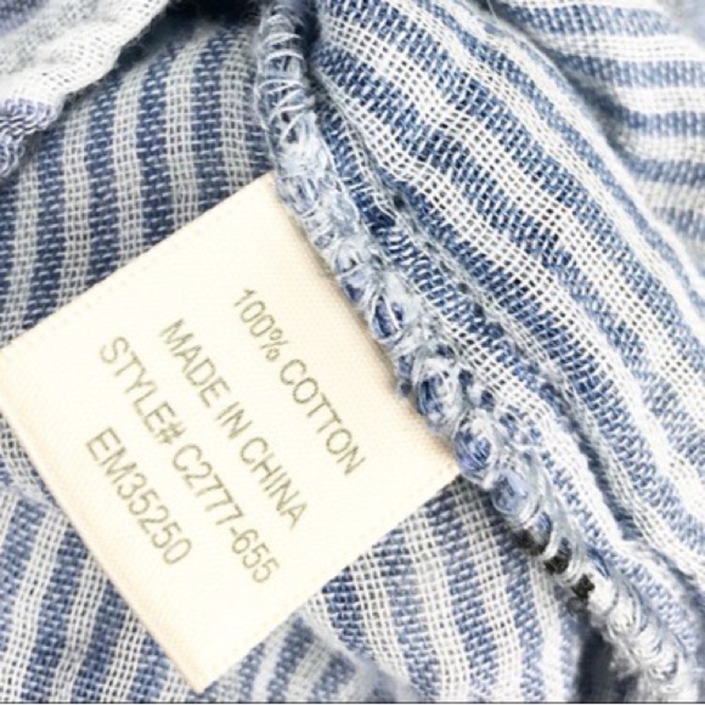 Anthro’s Cloth & Stone,Breezy Plaid Button Down Blouse,Sinfully Soft,Button Up - Picture 8 of 10